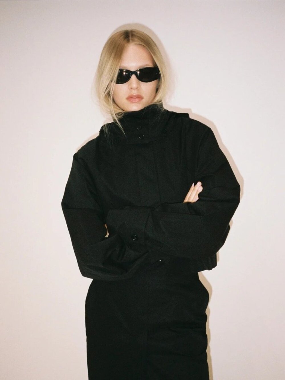 Khy Cropped Parka Black Size M
